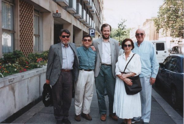 Foto con Eduardo Falú y O Ohlsen en Londres